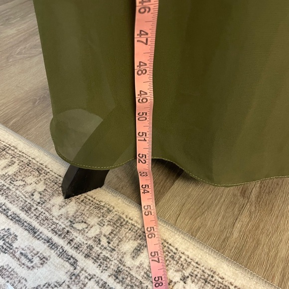 Abella Strapless Olive Evening Dress - Picture 7 of 13